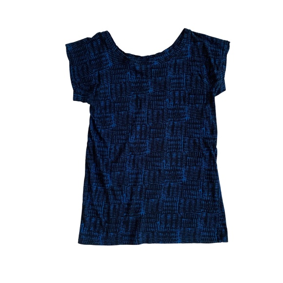 Marc by Marc Jacobs Blue Black Pattern Tee Size S - Picture 7 of 7